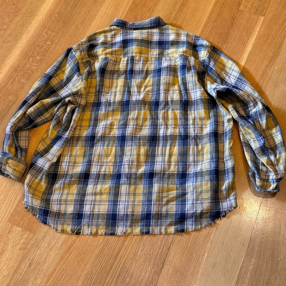 White Birch Women's Casual Plaid Shirt Button Down Size 1X Casual Cozy - Picture 2 of 7